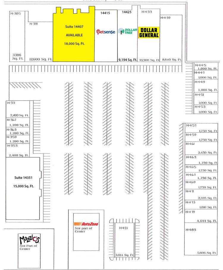 Big Box retail space for lease Choctaw, OK site plan