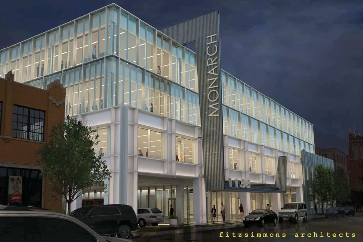 Rendering of The Monarch, courtesy of Fitzsimmons Architects