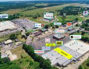 Retail strip center for sale, Guthrie, OK aerial