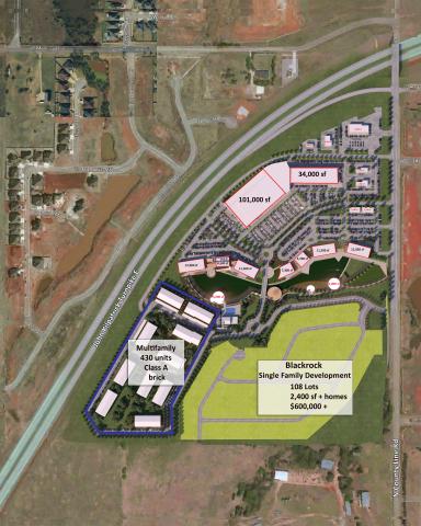 retail space for lease NW Oklahoma City, OK site plan