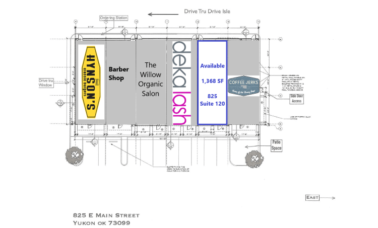 Yukon Crossing retail space for lease Yukon, OK