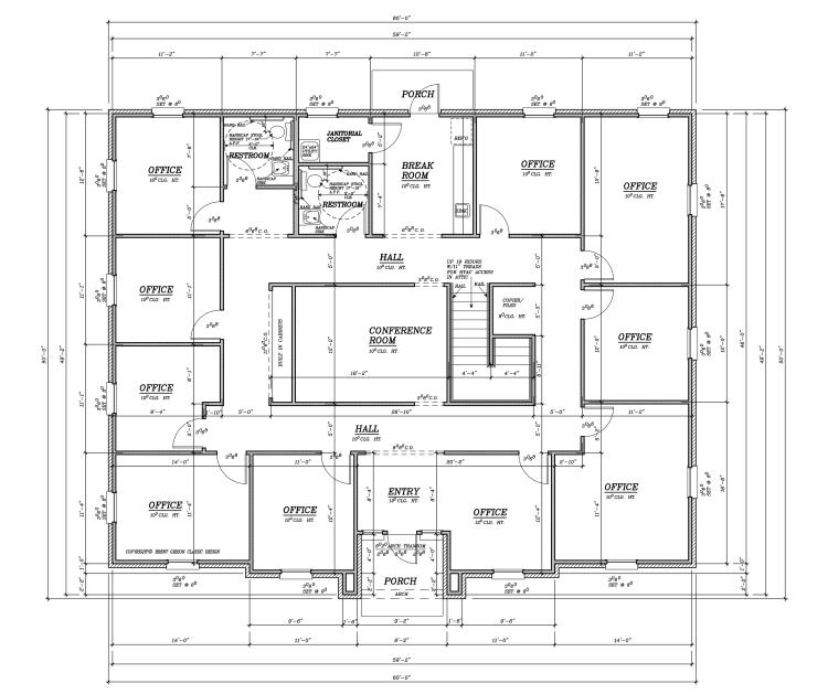office building for lease Edmond, OK floor plan