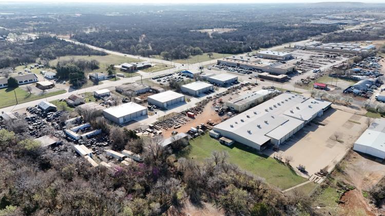 Industrial buildings for lease SE 29th, Oklahoma City, OK aerial