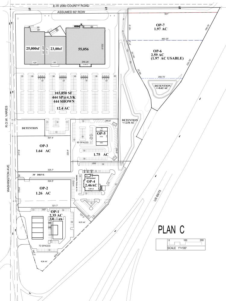 Land for lease in Durant, OK site plan C 