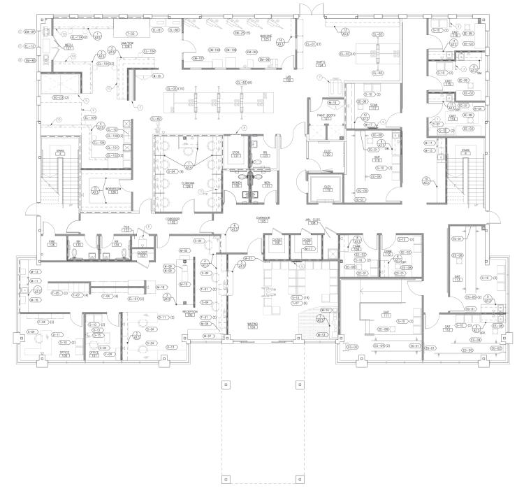 Hanger Clinic office medical space for lease, Northwest Oklahoma City, Ok 1st floor - floor plan
