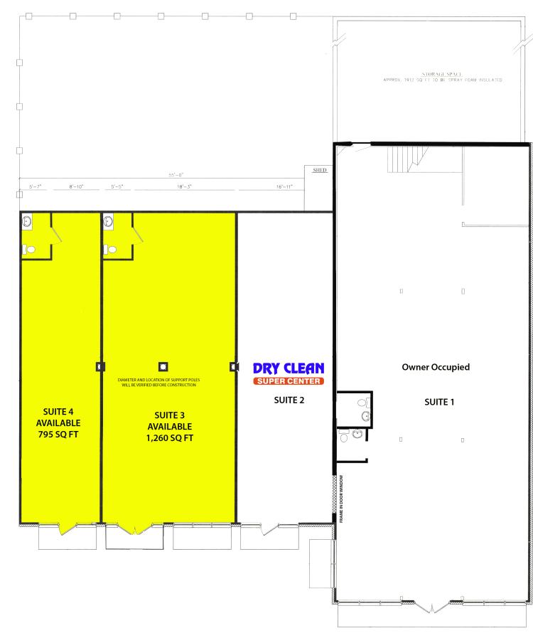 retail space for lease Ardmore, OK floor plan