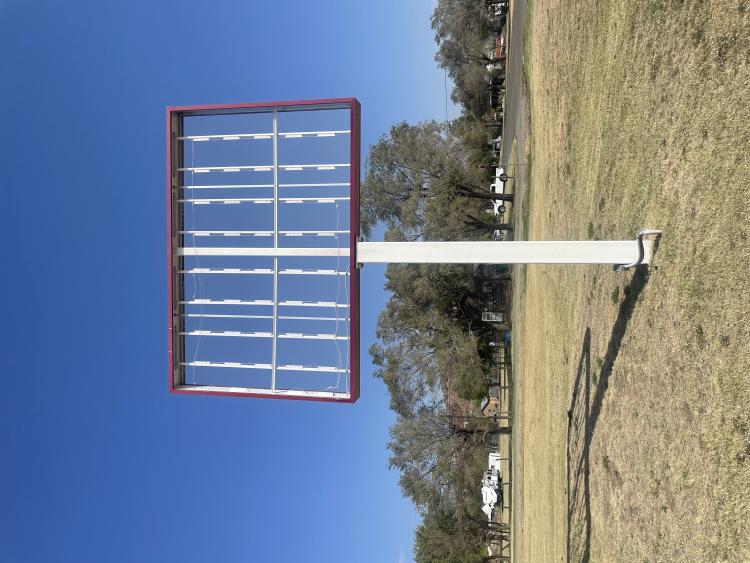 retail freestanding building for lease, Granite, OK exterior pylon