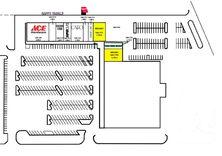 retail space for lease east Norman, OK site plan