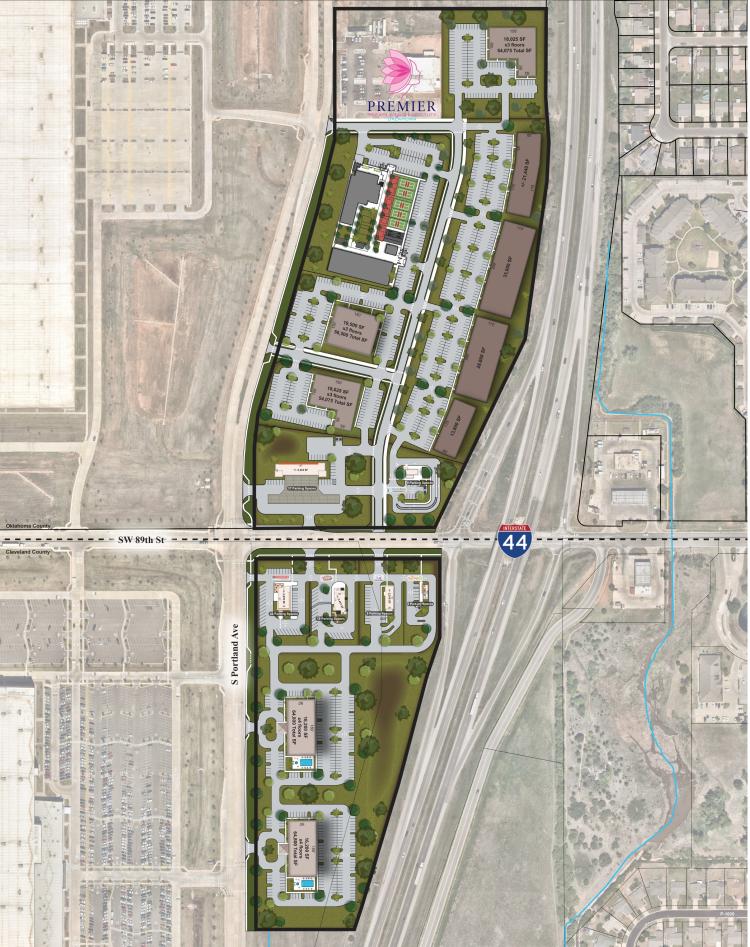 Lariat Landing rendering 3 retail land for lease South Oklahoma City