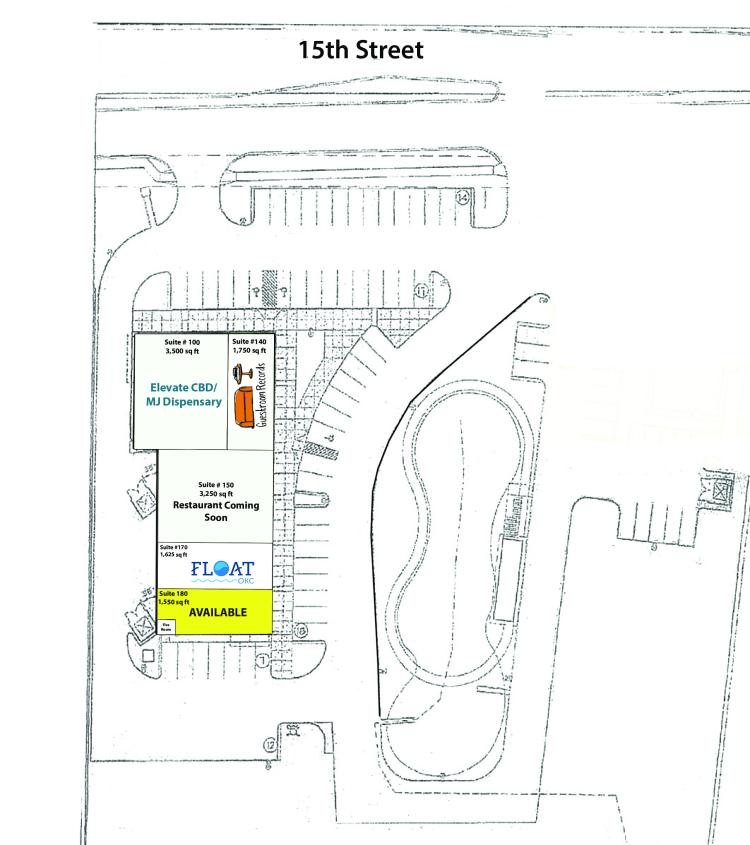 15th Street Station retail/office space for lease Edmond, OK site plan