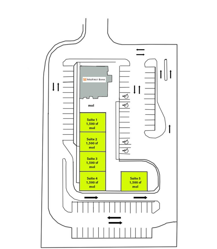 retail space for lease East Edmond, OK site plan