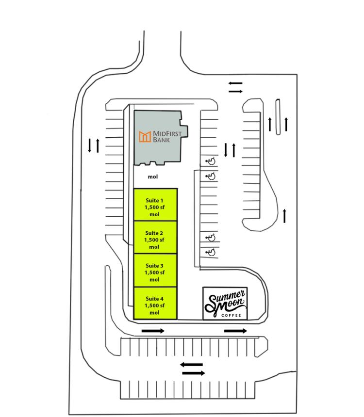 retail space for lease East Edmond, OK site plan