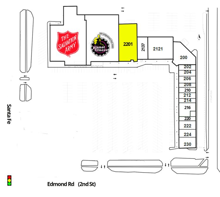 retail space for sublease Edmond, Ok site plan