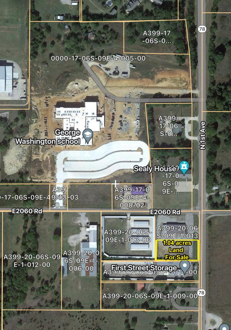 land for sale Durant, Ok site plan