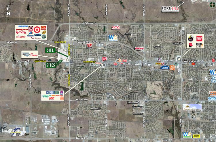 retail land/pad site for sale in Lawton, Ok site plan