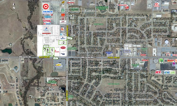 retail land/pad site for sale in Lawton, Ok site plan