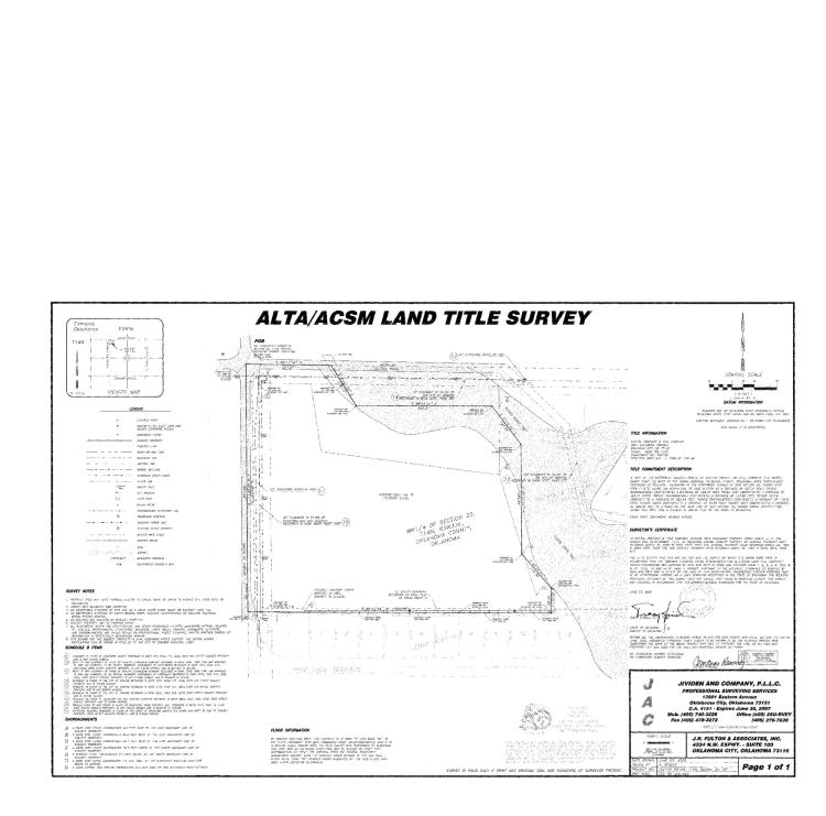 Land for sale Edmond, OK Alta survey
