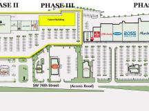 site plan for retail space for lease in south Oklahoma City, Ok