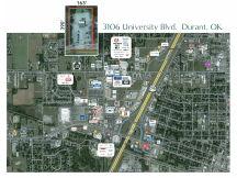 ground lease in Durant Oklahoma, Retail Aerial