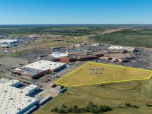 retail 4.7 acres for ground lease or build to suit Shawnee, OK aerial